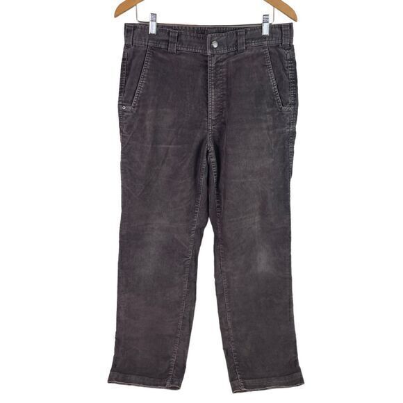 Exofficio Corduroy Pants Mens 32 x 29‎ Brown Flat Front Cotton Blend Stretch - Picture 1 of 5